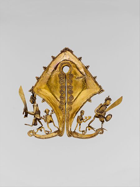 Ear Ornament or Pendant (Mamuli), Gold, Sumba Island 