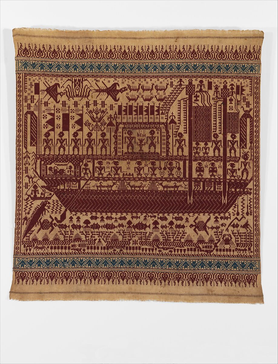 Ceremonial Textile (Tampan), Lampung artist, Cotton, Lampung