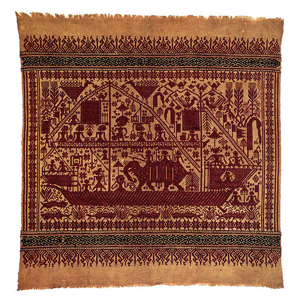 Ceremonial Textile (Tampan), Cotton, Pasisir people