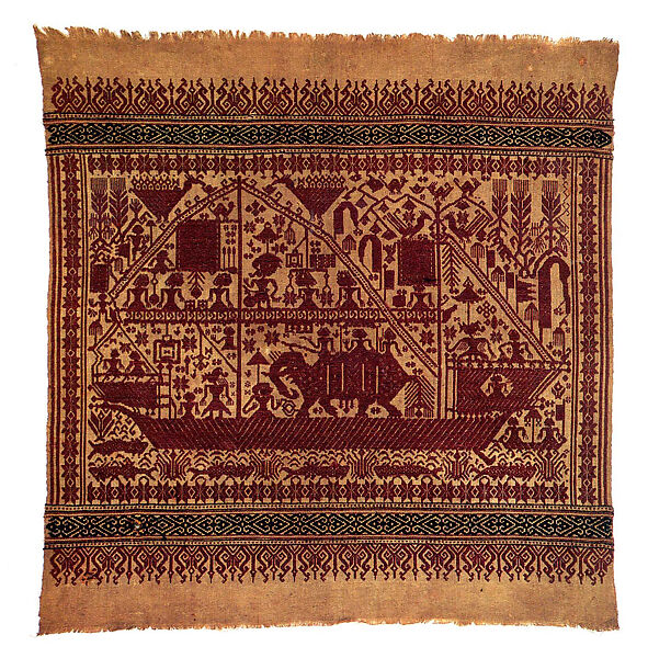 Ceremonial Textile (Tampan), Cotton, Pasisir people 