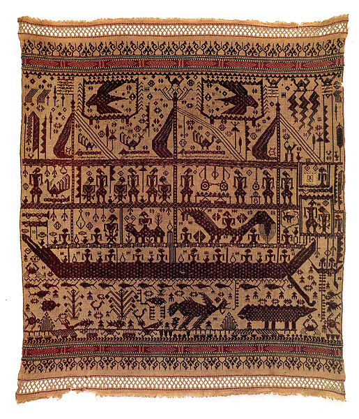 Ceremonial Textile (Tampan), Cotton, Pasisir people 