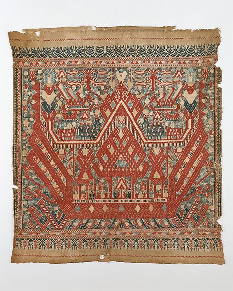 Ceremonial Textile (Tampan), Cotton, Lampung 