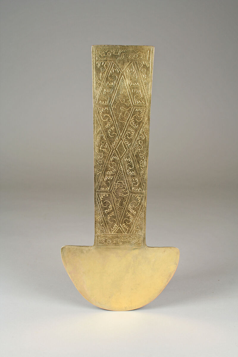 Ceremonial Knife, Gold, Chimú 
