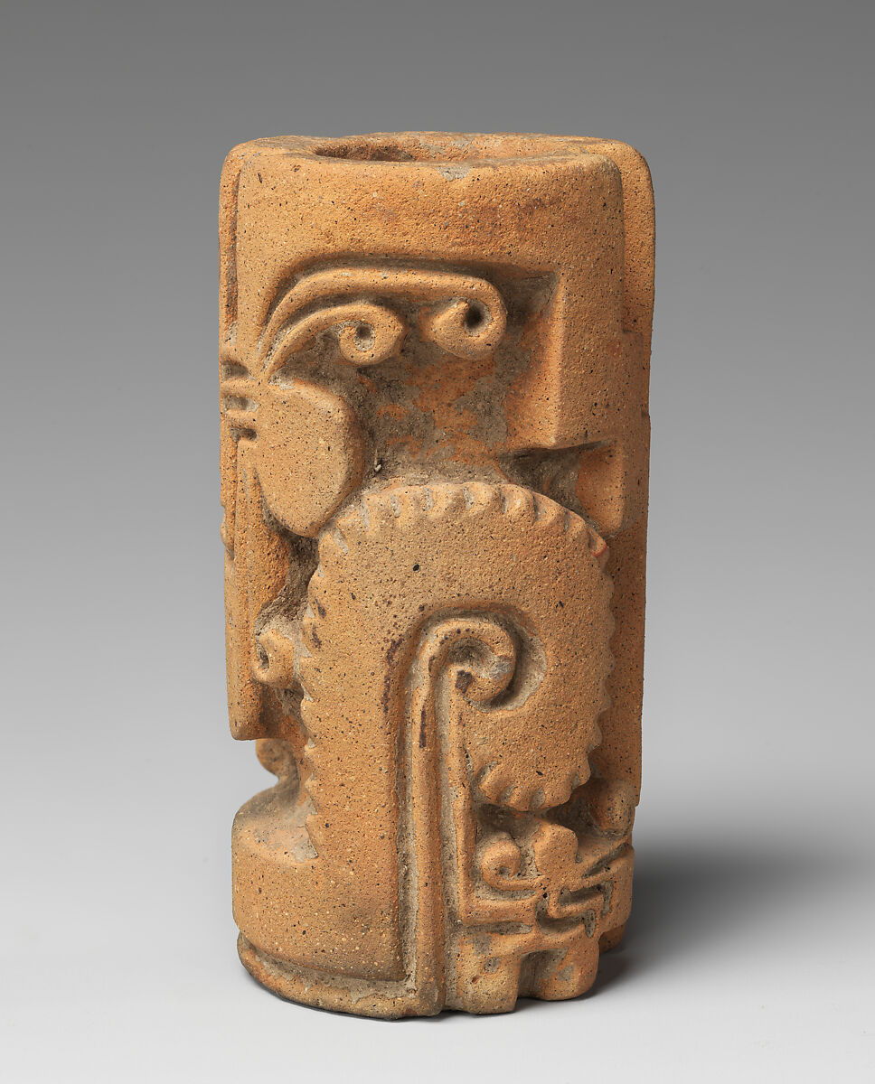 Roller stamp, Manteño artist(s), Ceramic, Manteño