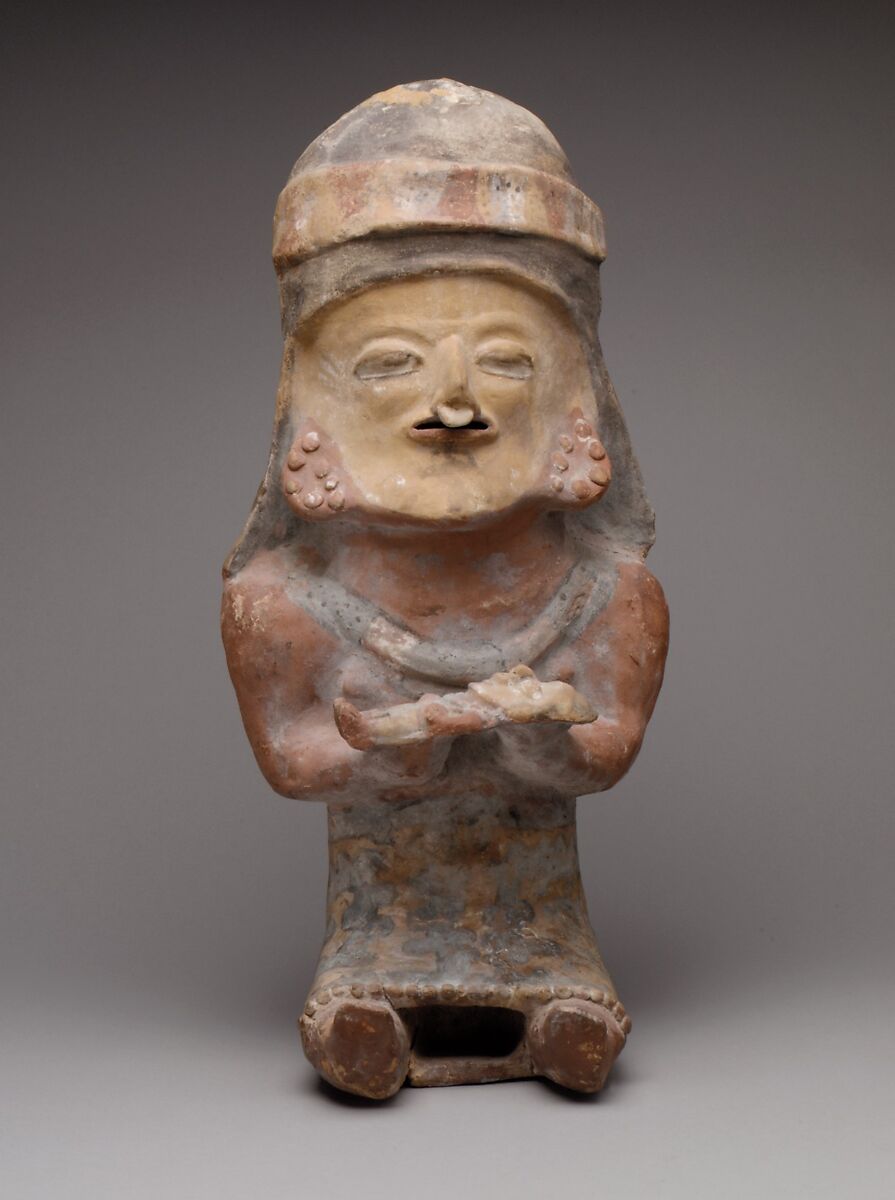 Figure Holding Child, Ceramic, Bahia 