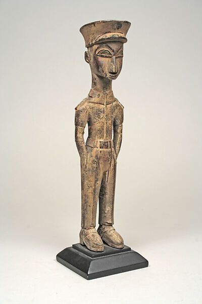 Figure: Colonial Male, Wood, pigment, Lobi 