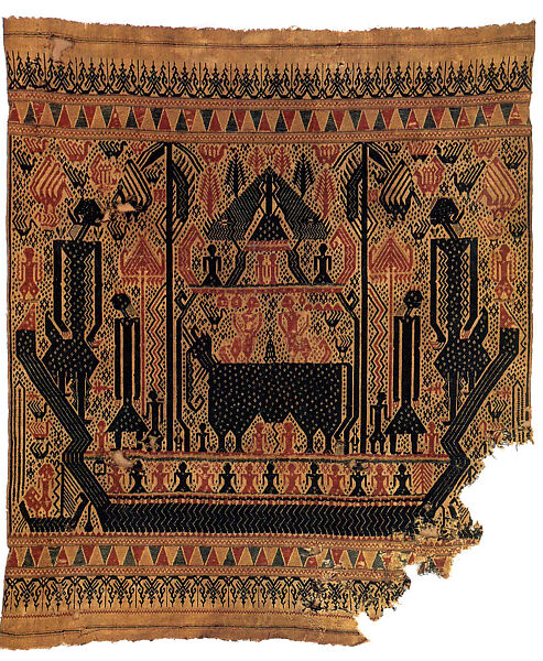 Ceremonial Textile (Tampan), Cotton, Lampung 