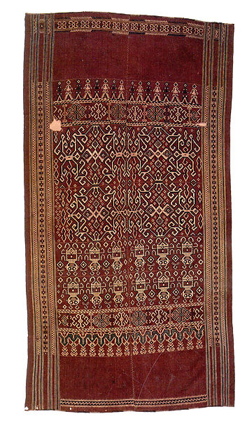 Ceremonial Textile (Pua Sungkit), Cotton, Iban people 