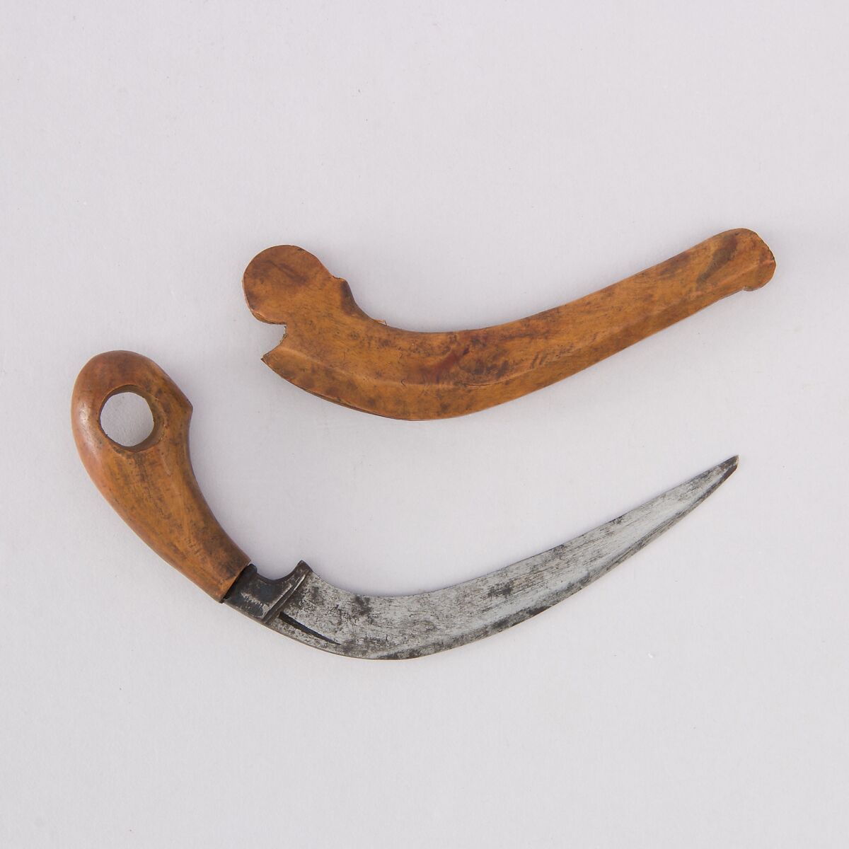 Knife (Korambi) with Sheath, Wood, steel, Indonesian, Sulawesi