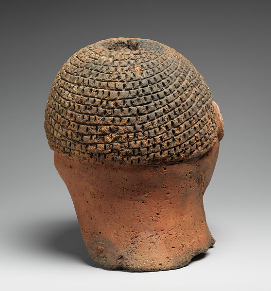 Head, Terracotta, pigment, Edo peoples