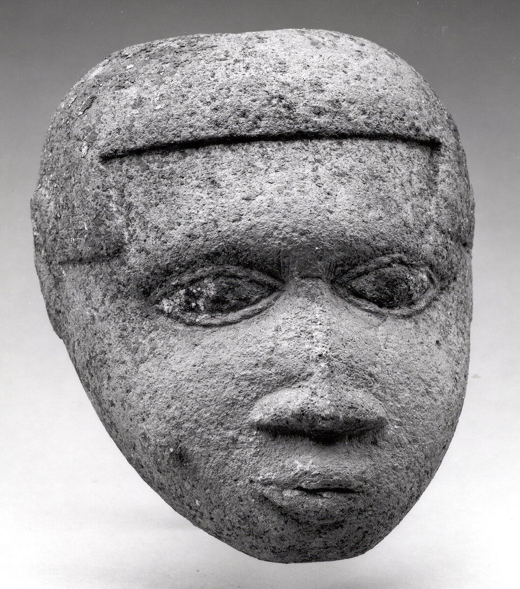 Head, Terracotta, sacrificial materials, pigment, Edo peoples