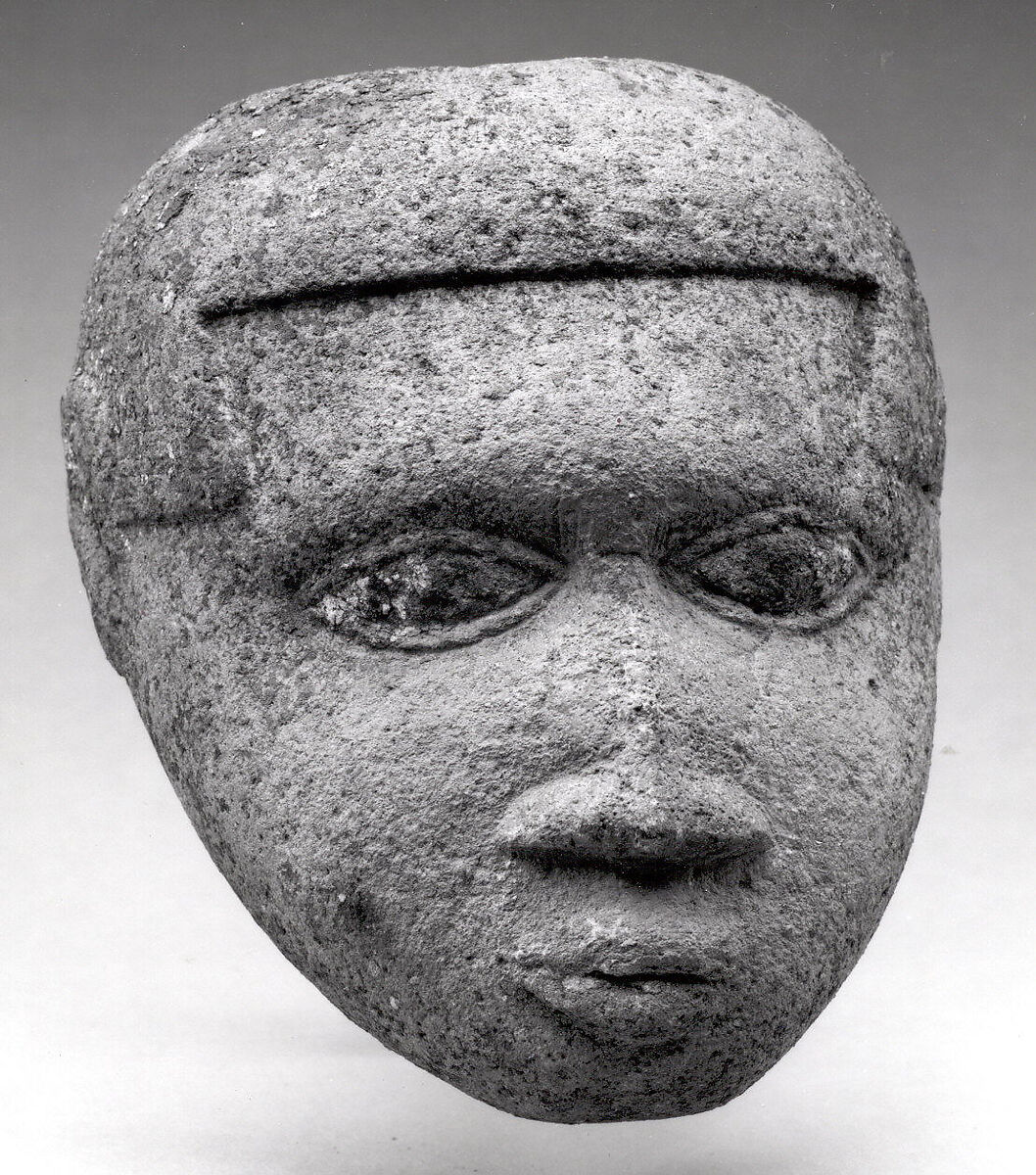 Head, Terracotta, sacrificial materials, pigment, Edo peoples 