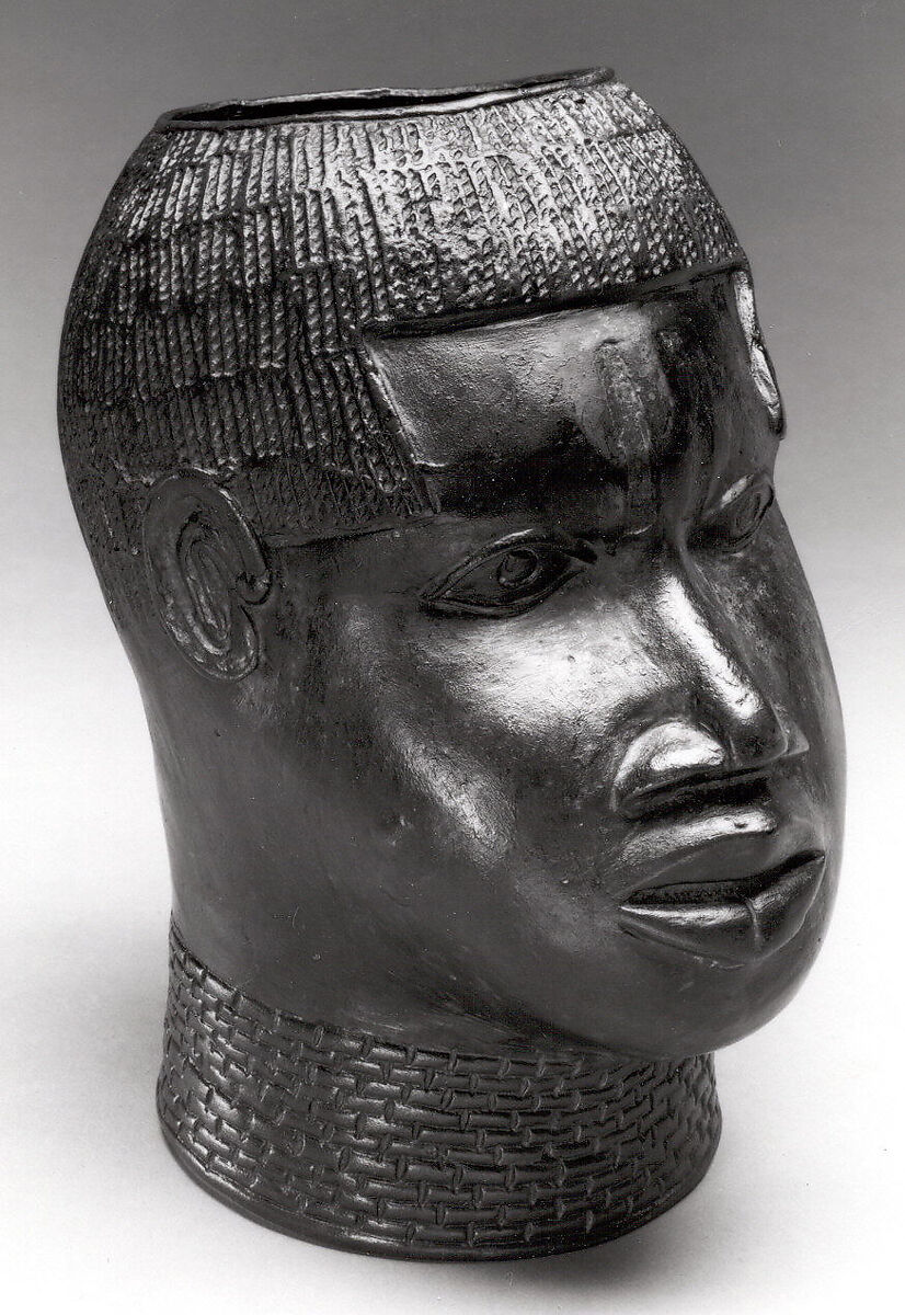 Figure: Male Head, Brass, iron, Edo peoples