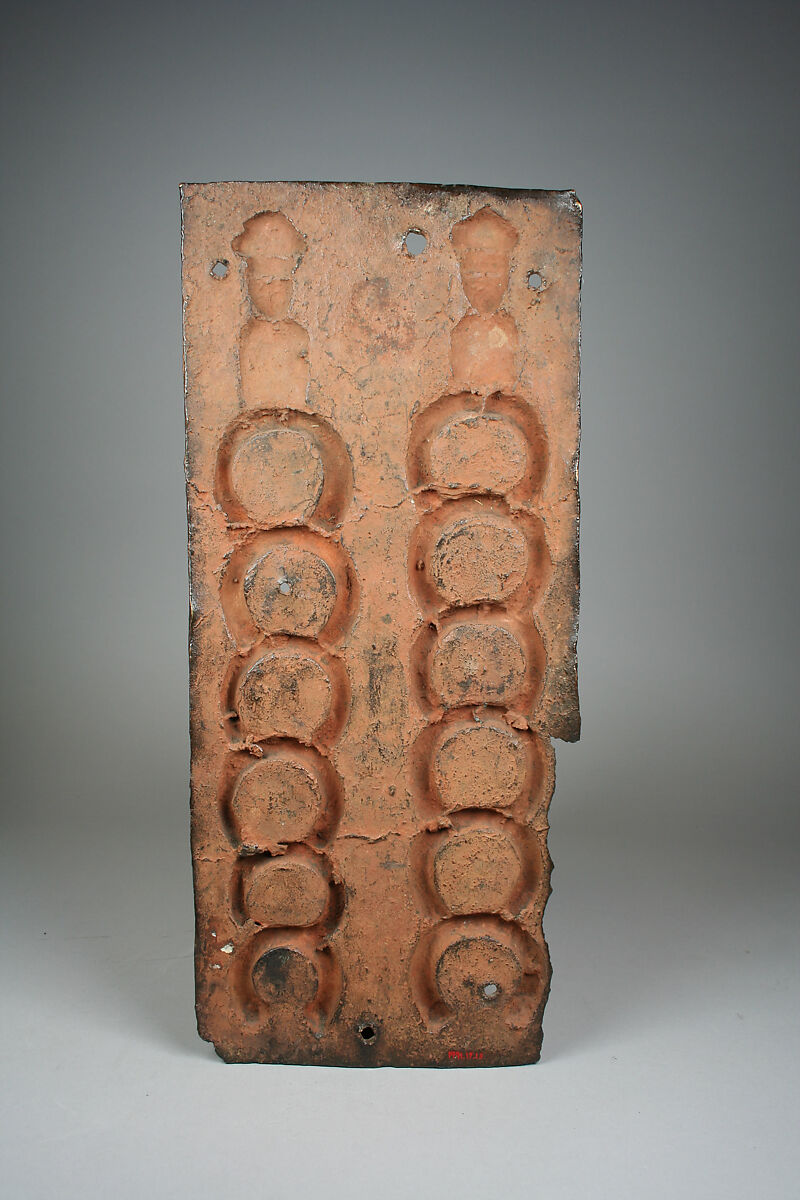 Plaque with Portuguese Traders and Manillas, Ìgùn Ẹ́rọ̀nwwọ̀n (brass-casting guild) artists, Brass, Edo peoples