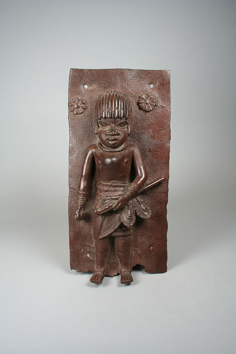 Plaque: Junior Court Official, Brass, Edo peoples 