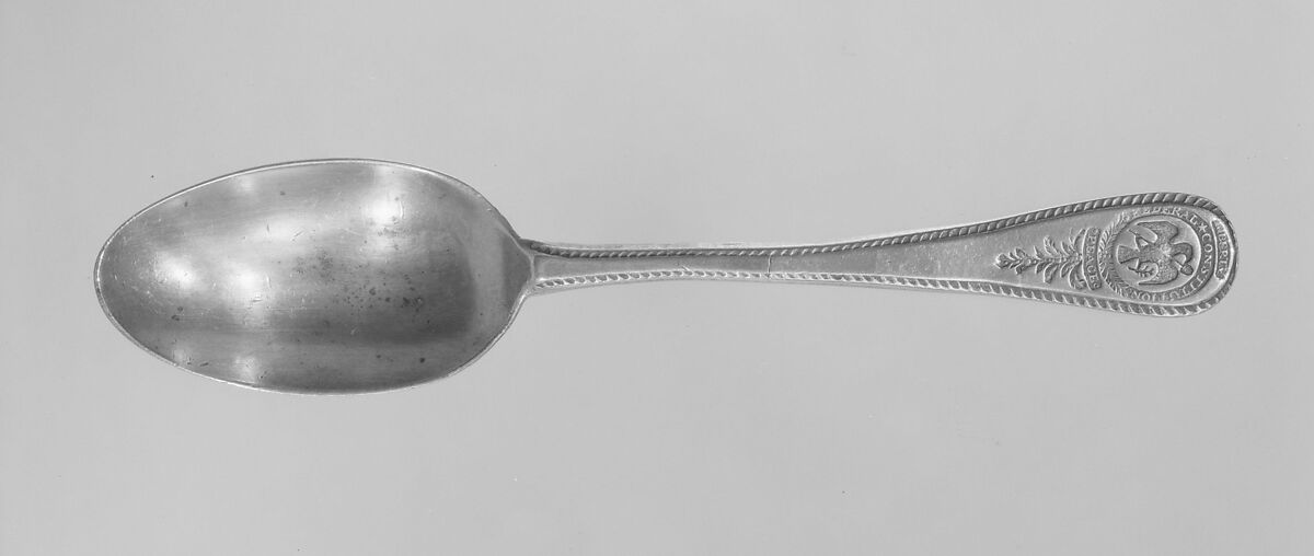Spoon, George Coldwell (died 1811), Pewter, American 