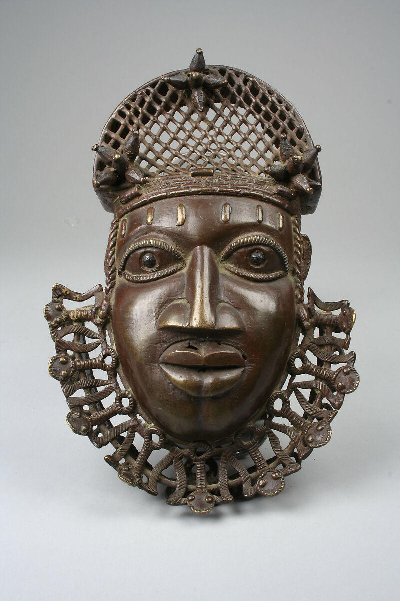 Hip Ornament: Face, Brass, Edo peoples 