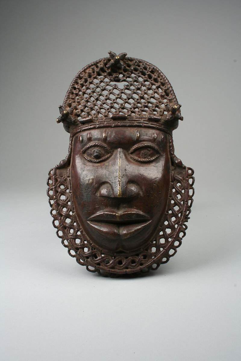 Hip Ornament: Face, Brass, iron, Edo peoples 