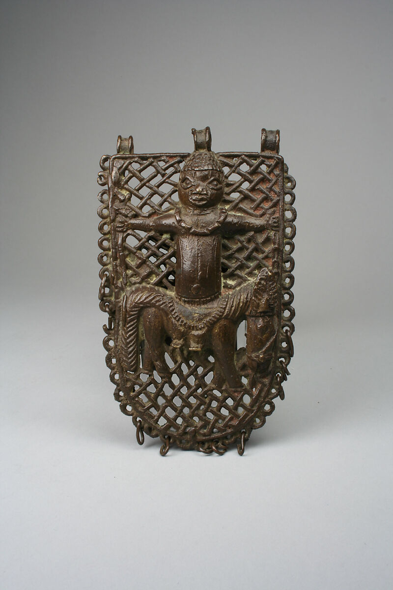 Waist Pendant: Equestrain, Brass, Edo peoples 