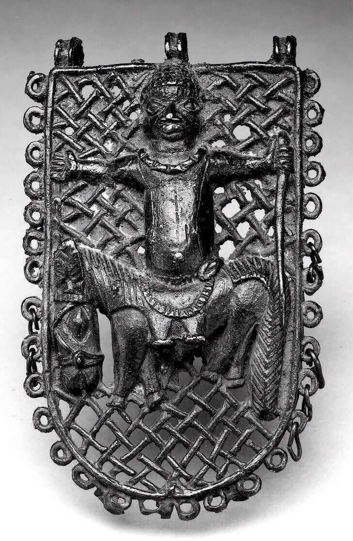Waist Pendant: Equestrian, Brass, Edo peoples 