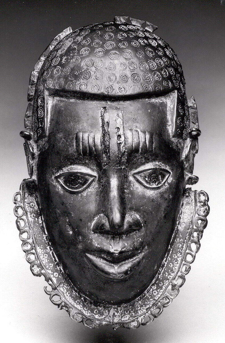 Pectoral: Face, Brass, iron, Edo peoples