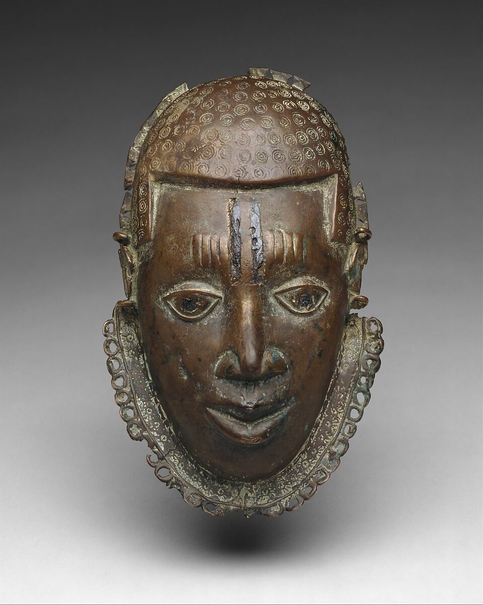 Pectoral: Face, Brass, iron, Edo peoples 