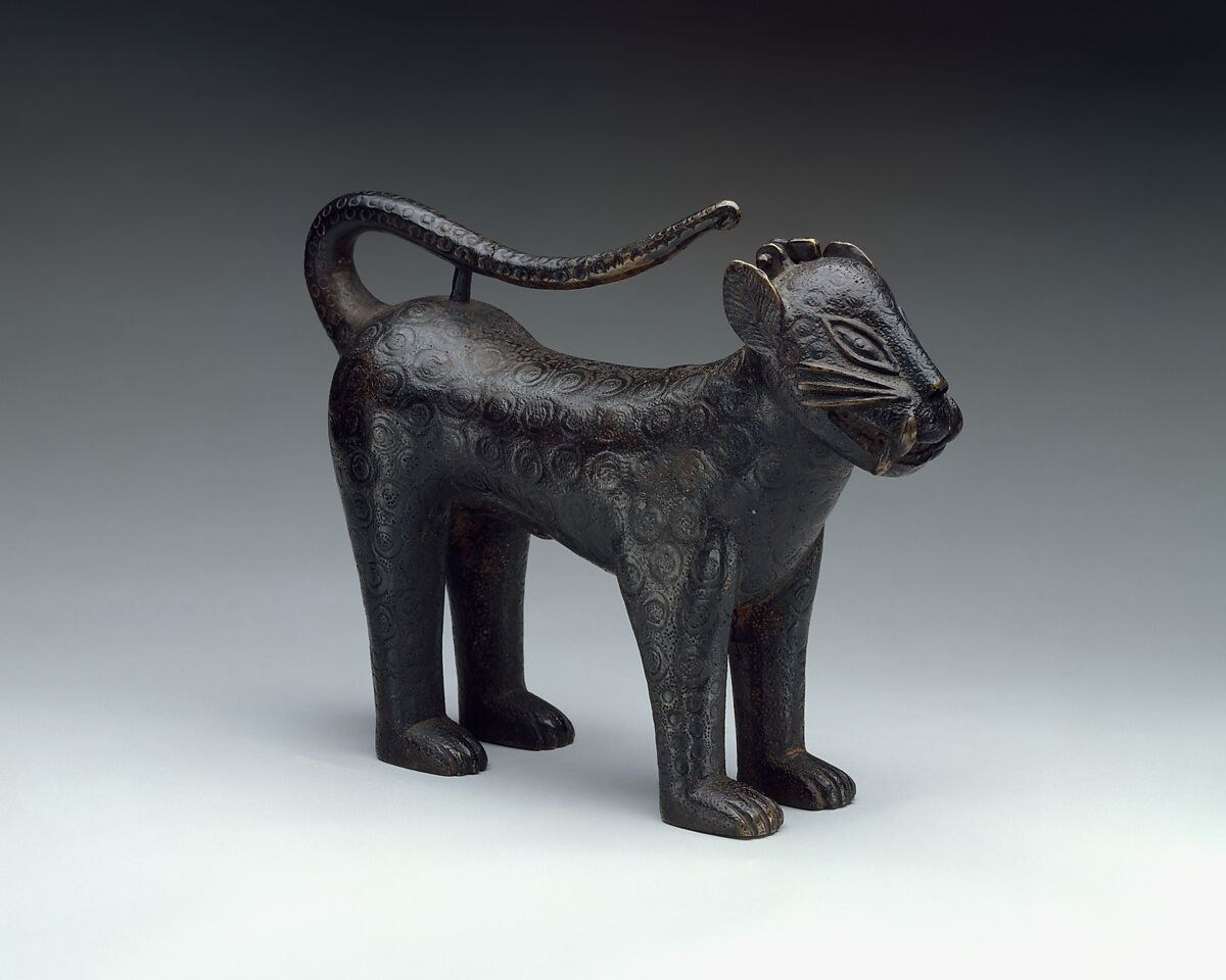 Leopard Aquamanile, Edo artist, Brass, Edo 