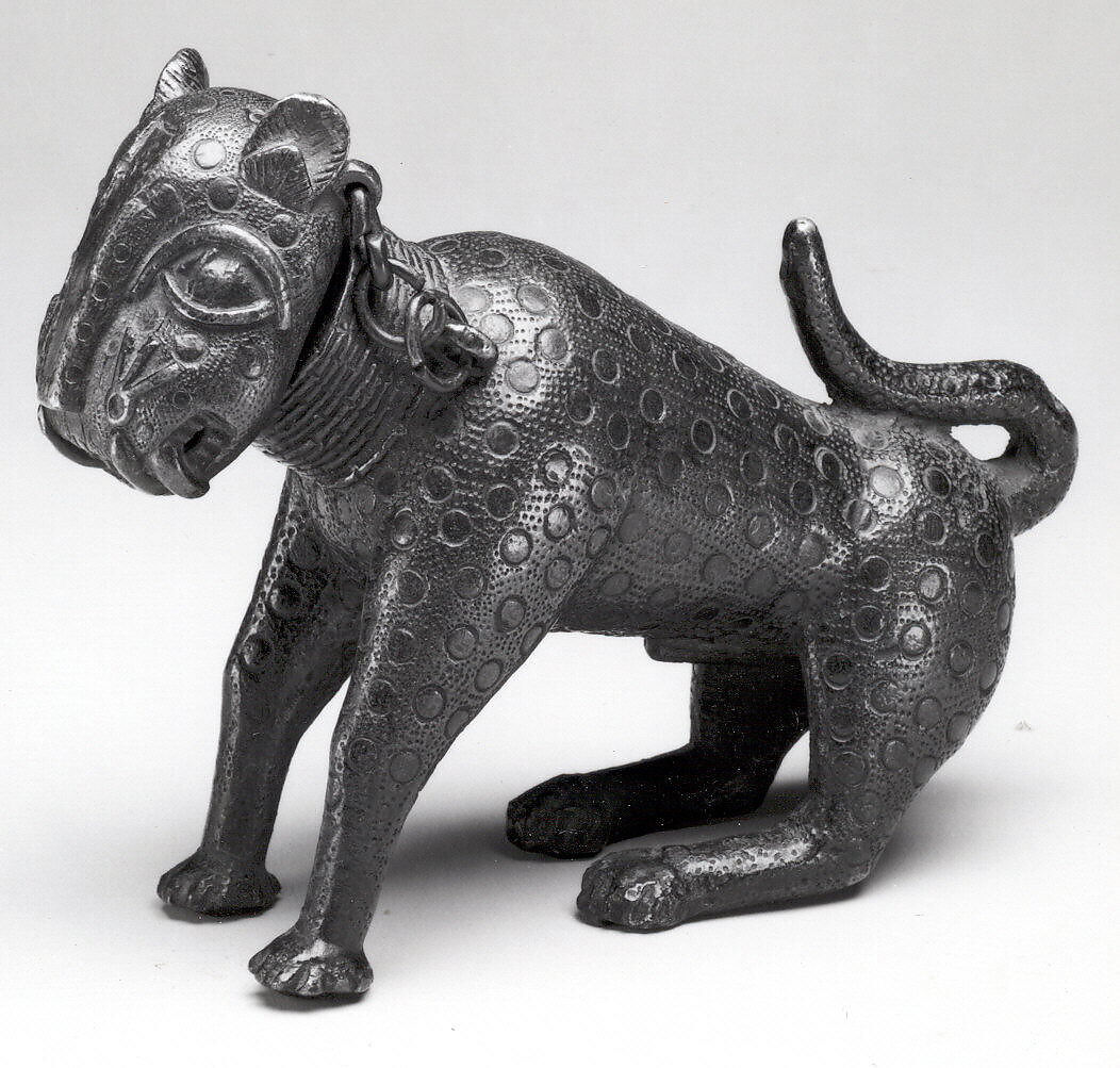 Leopard Aquamanile, Edo artist, Brass, Edo