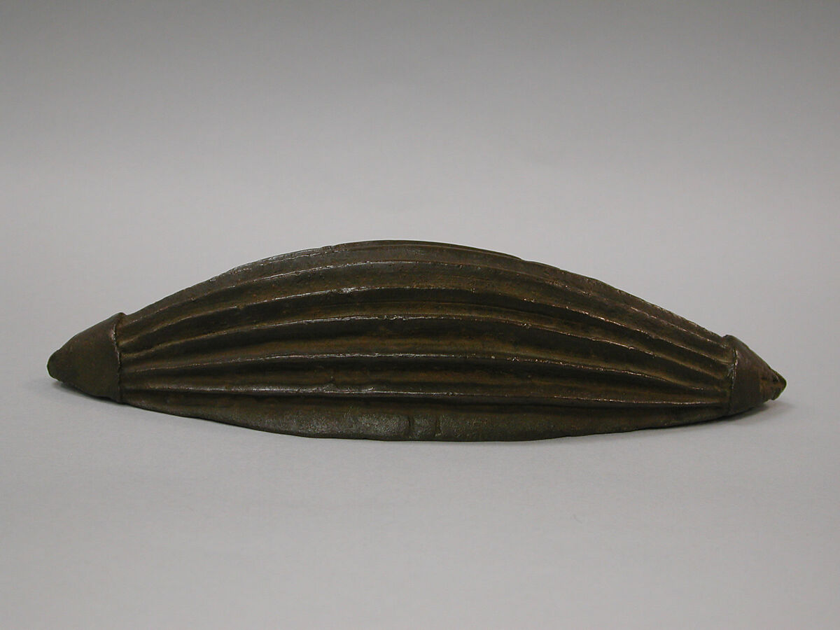Lidded Vessel: Fluted Gourd, Ìgùn Ẹ́rọ̀nwwọ̀n (brass-casting guild) artists, Brass, Edo peoples