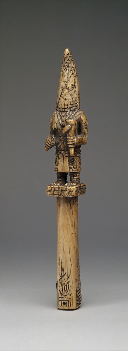 Idiophone: Iyoba Striking Gong, Ivory, Edo peoples 