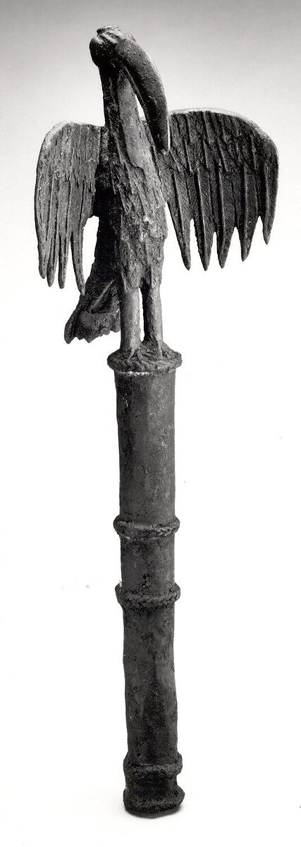 Idiophone: Bird of Prophecy (ahianmwen-oro), Ìgùn Ẹ́rọ̀nwwọ̀n (brass-casting guild) artists, Brass, Edo peoples