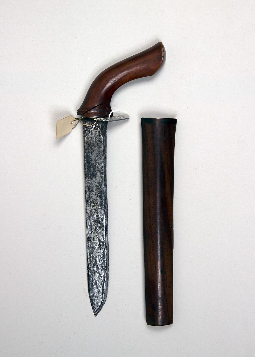 Knife with Sheath, Wood, Malayan 