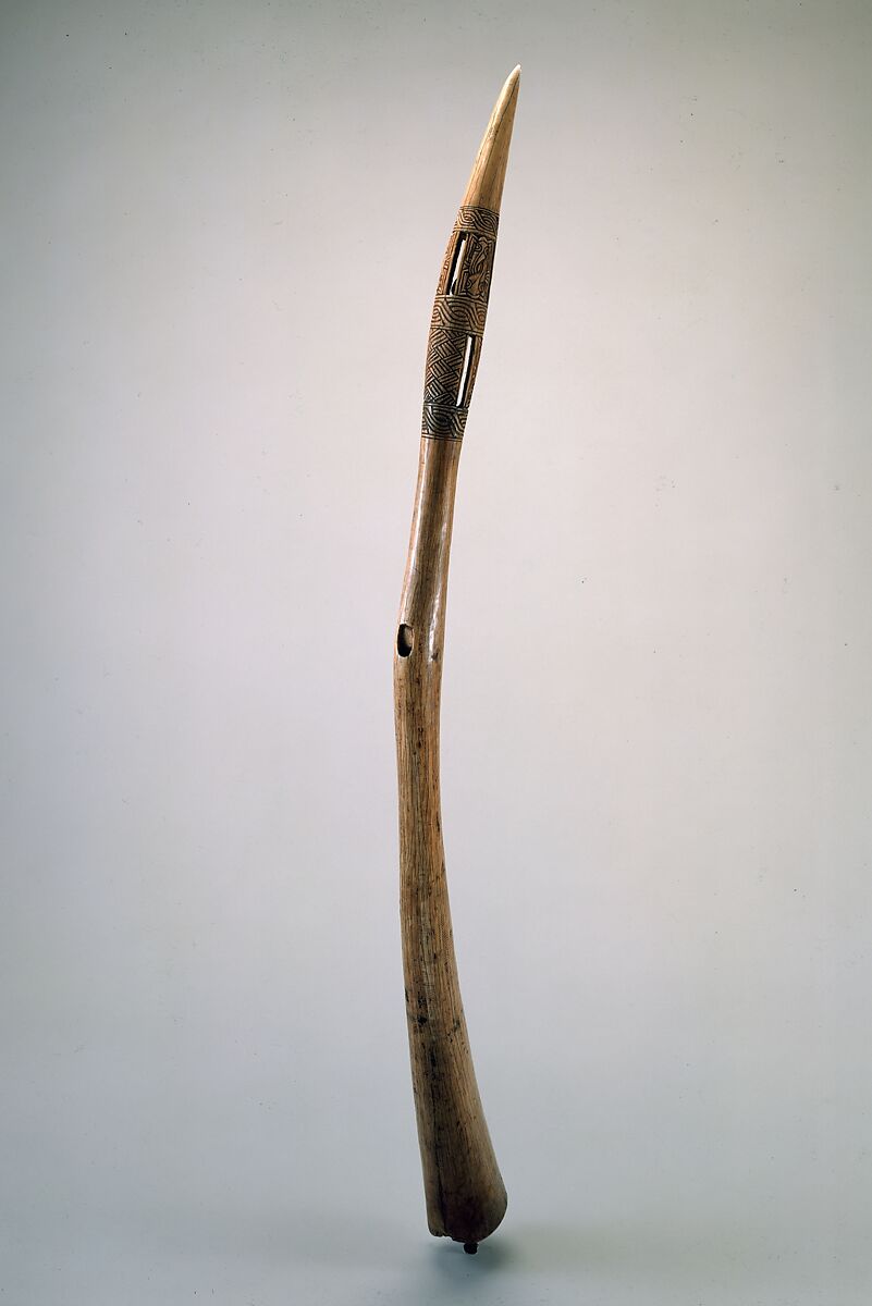 Side-blown Trumpet (Akohen), Ivory, Edo peoples 