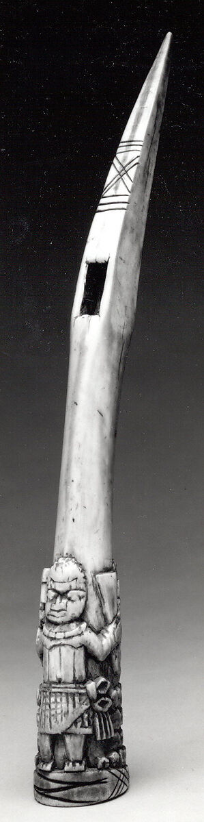 Side-Blown Trumpet (Oko), Ìgbèsànmwà (ivory- and wood- carving guild) artists, Ivory, Edo peoples