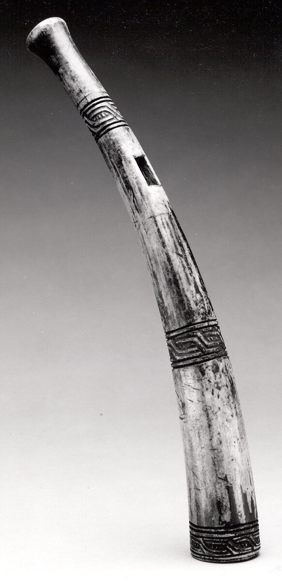Side-blown Trumpet (akohen), Ivory, Edo peoples 