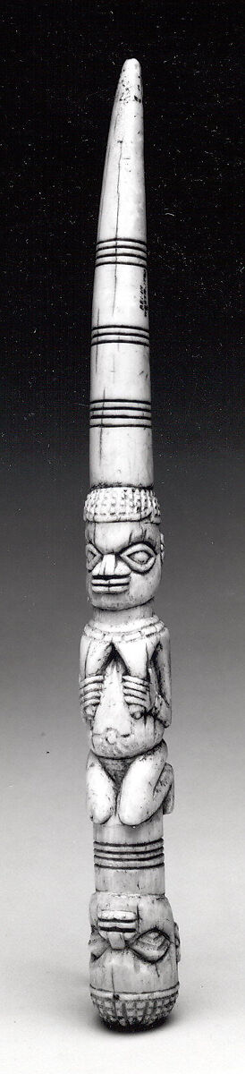 Ifa Divination Tapper, Ivory, Edo peoples 