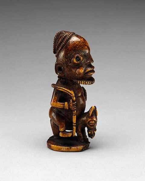 Figure: Equestrian Chief, Ivory, Yoruba peoples 