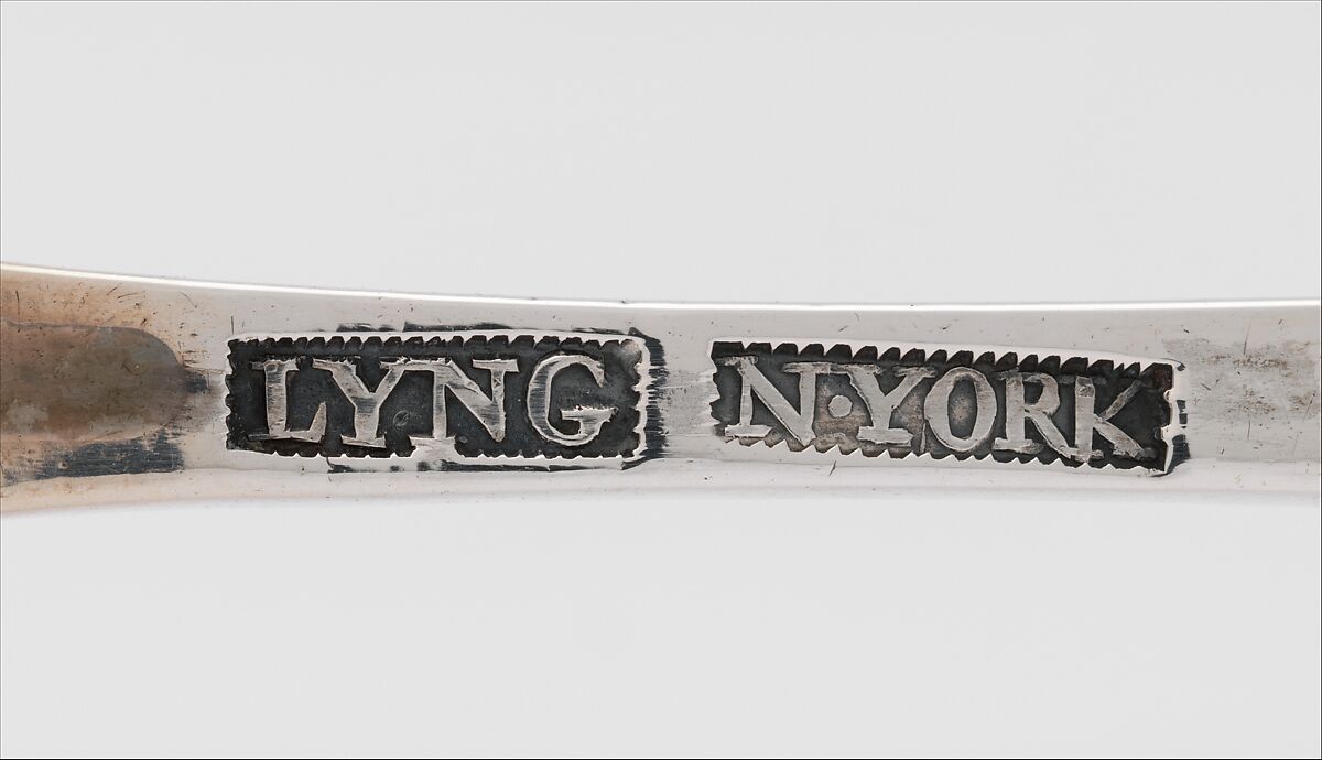 Dessert Spoon, John Burt Lyng (active ca. 1761–85), Silver, American