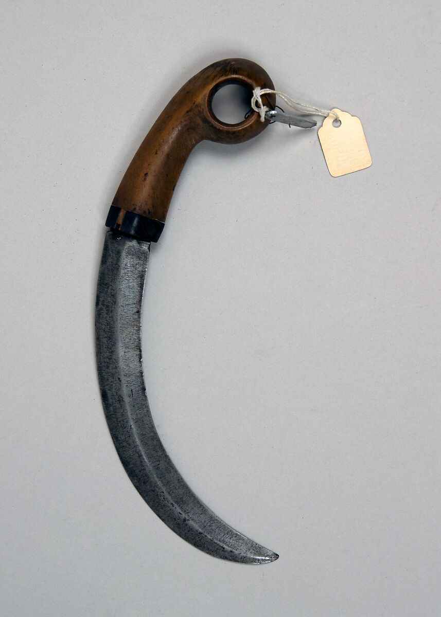 Knife (Korambi), Steel, wood, horn, Indonesian, Sulawesi 