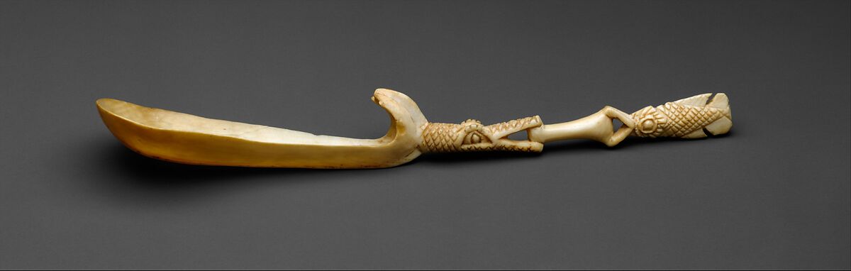Spoon, Ivory, Edo peoples, Bini-Portuguese 