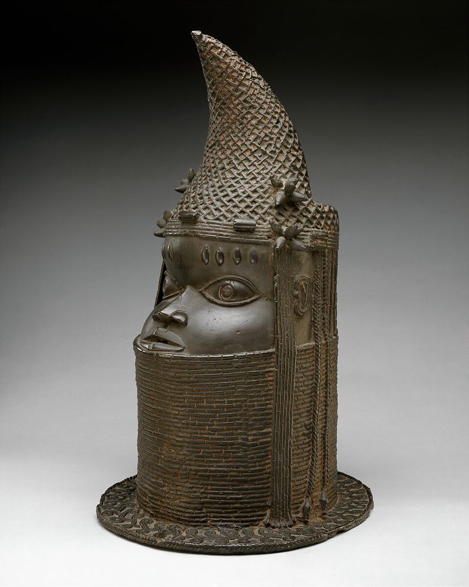 Head of Iyoba, Brass, iron, Edo peoples 