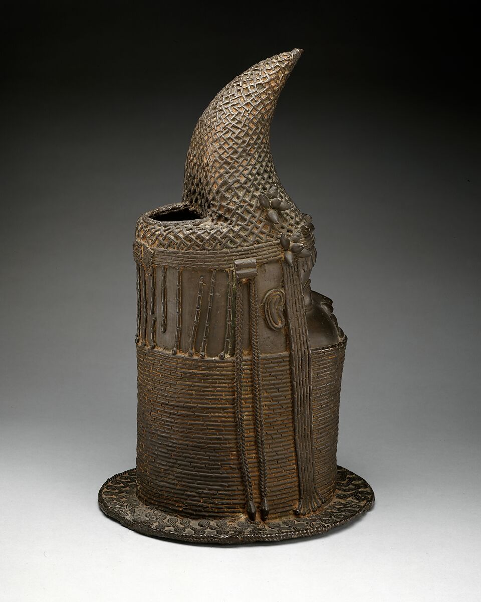 Head of Iyoba, Brass, iron, Edo peoples