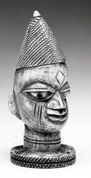 Esu Head (Ela or Irin Ifa), Ivory, Yoruba peoples 