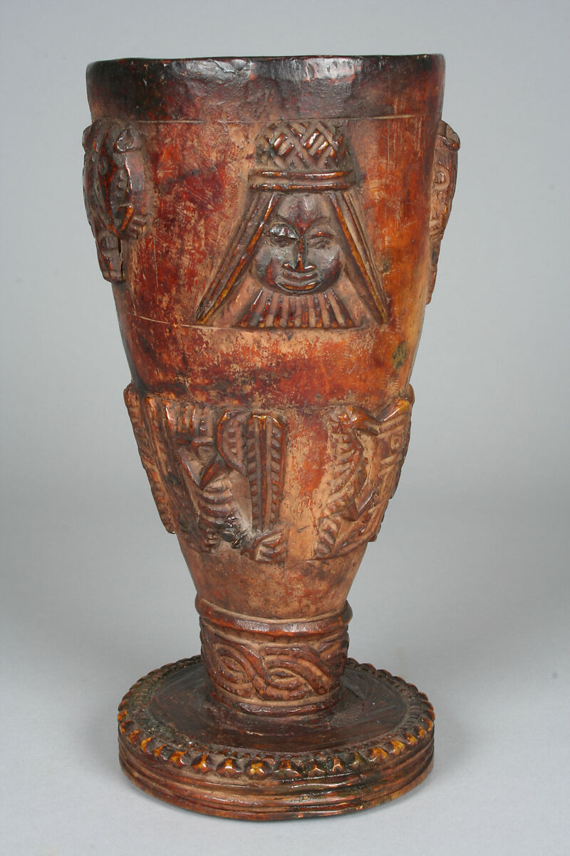 Vessel, Ìgbèsànmwà (ivory- and wood- carving guild) artists, Ivory, Edo peoples