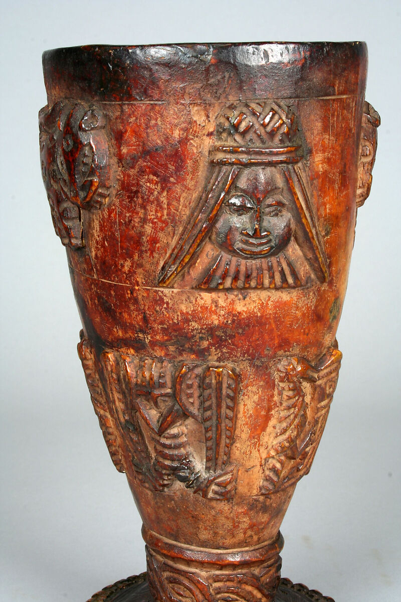 Vessel, Ìgbèsànmwà (ivory- and wood- carving guild) artists, Ivory, Edo peoples