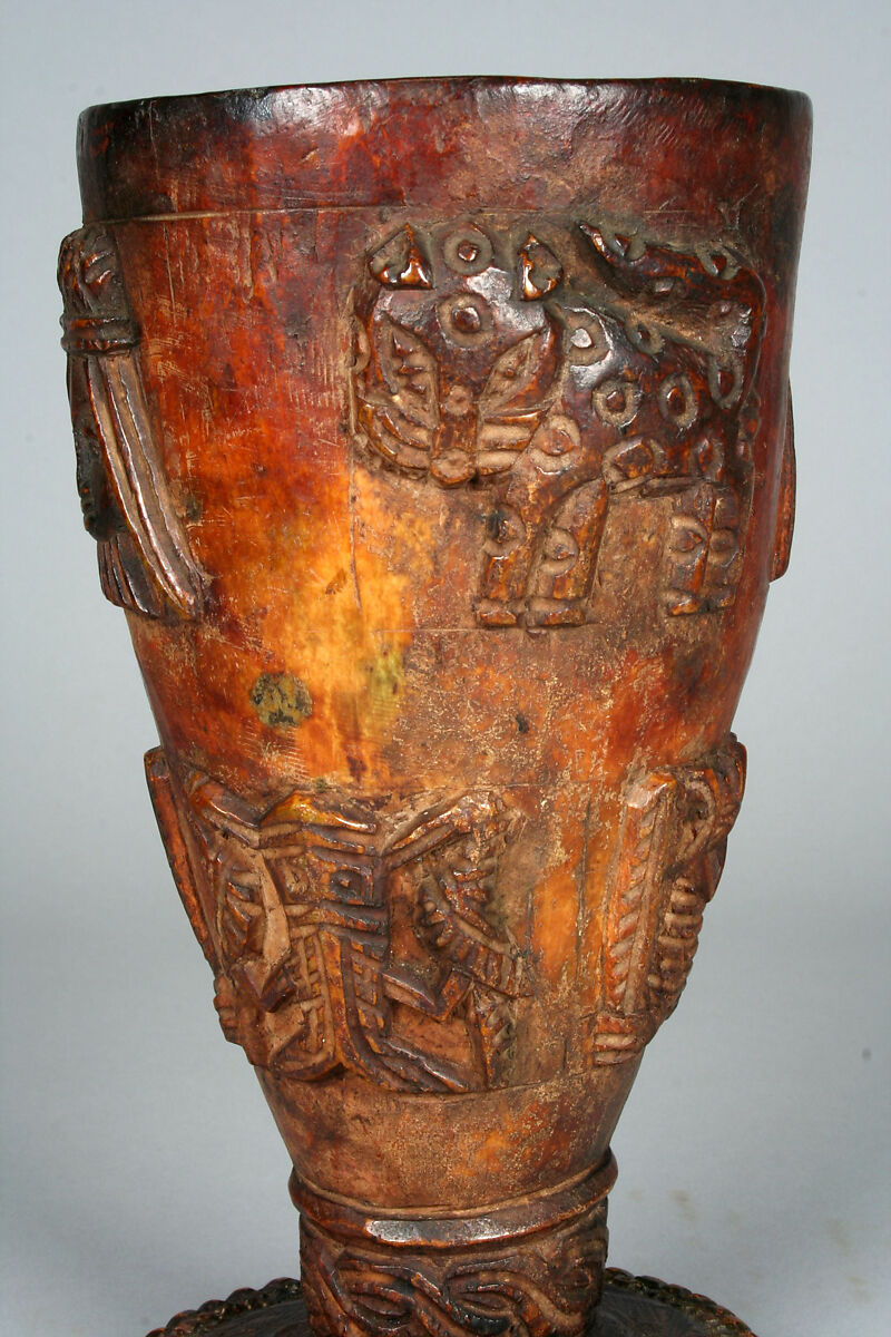 Vessel, Ìgbèsànmwà (ivory- and wood- carving guild) artists, Ivory, Edo peoples