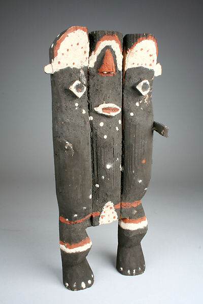 Figure: Female (Kike), Pith, pigment, Mambila peoples 