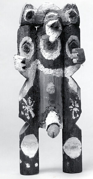 Figure: Male (Kike), Pith, pigment, Mambila peoples 