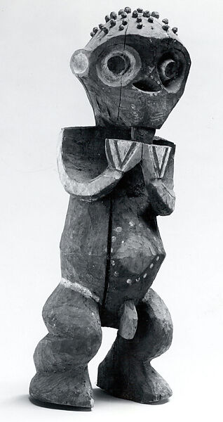 Figure: Male (Tadep), Wood, pigment, Mambila peoples