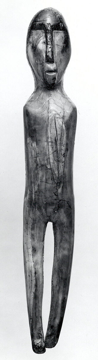 Standing Figure, Ivory (walrus), Old Bering Sea